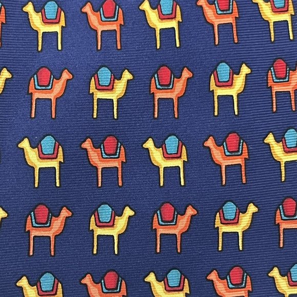 Lock & Co London Men’s Llama Multicolor Silk Tie - Picture 2 of 10